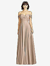 Alt View 1 Thumbnail - Topaz Off-the-Shoulder Draped Chiffon Maxi Dress