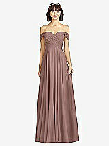 Alt View 1 Thumbnail - Sienna Off-the-Shoulder Draped Chiffon Maxi Dress