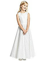 Front View Thumbnail - Ivory Flower Girl Dress FL4056