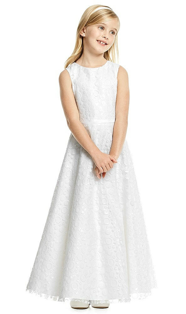 Front View - Ivory Flower Girl Dress FL4056