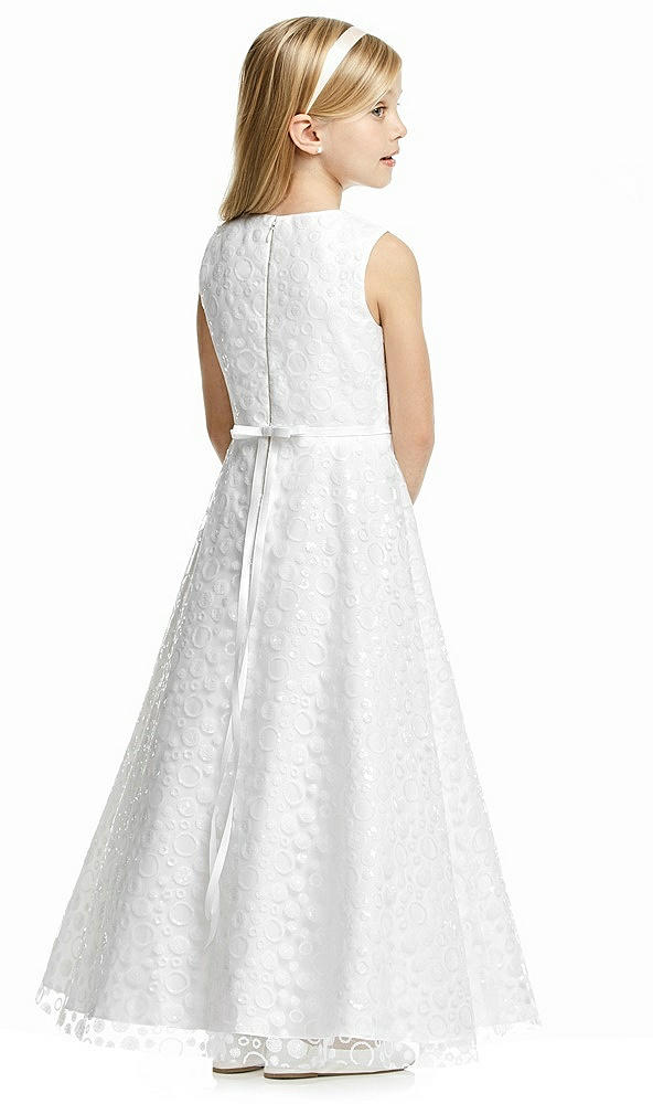 Back View - Ivory Flower Girl Dress FL4056