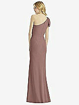 Alt View 2 Thumbnail - Sienna Bowed One-Shoulder Trumpet Gown