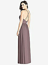 Rear View Thumbnail - French Truffle Criss Cross Strap Backless Maxi Dress