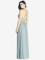 Rear View Thumbnail - Morning Sky Criss Cross Strap Backless Maxi Dress