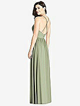 Rear View Thumbnail - Sage Criss Cross Strap Backless Maxi Dress