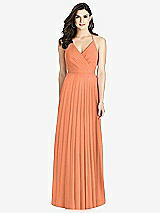 Rear View Thumbnail - Sweet Melon Ruffled Strap Cutout Wrap Maxi Dress