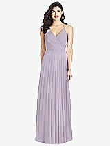 Rear View Thumbnail - Lilac Haze Ruffled Strap Cutout Wrap Maxi Dress