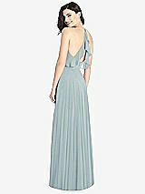 Front View Thumbnail - Morning Sky Ruffled Strap Cutout Wrap Maxi Dress