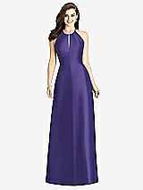 Rear View Thumbnail - Grape Bella Bridesmaids Dress BB115