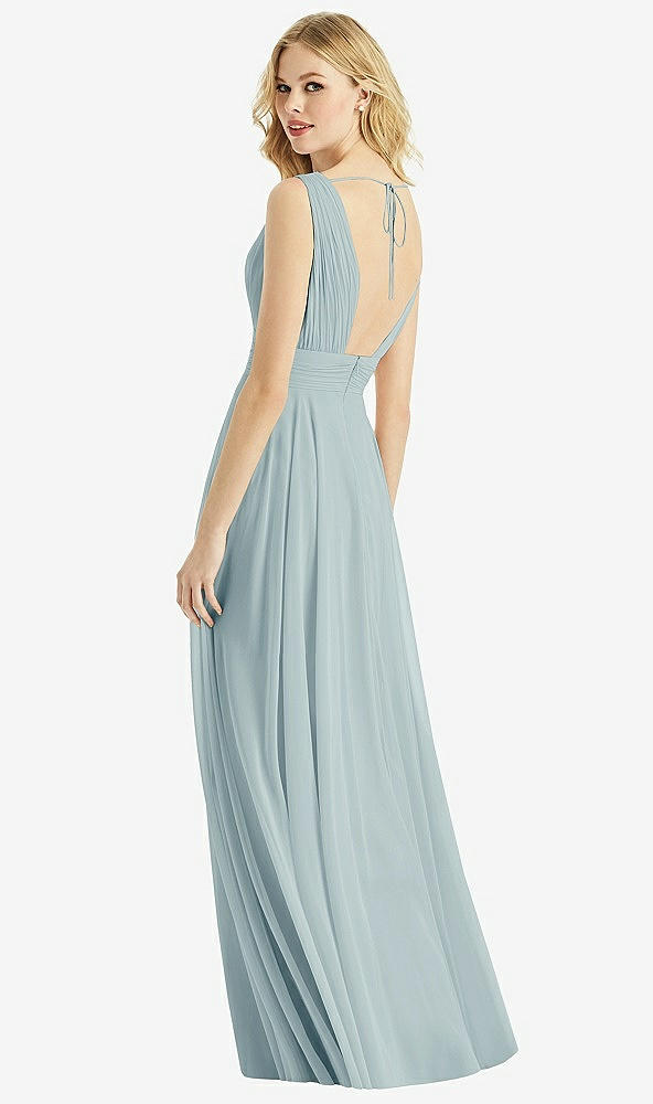 Back View - Morning Sky & Light Nude Bella Bridesmaids Dress BB109