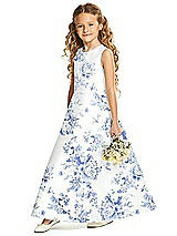 Front View Thumbnail - Cottage Rose Larkspur Flower Girl Dress FL4062FP