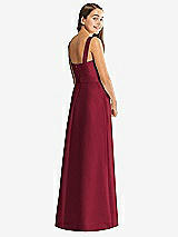 Rear View Thumbnail - Burgundy Alfred Sung Junior Bridesmaid Style JR544