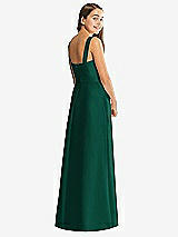 Rear View Thumbnail - Hunter Green Alfred Sung Junior Bridesmaid Style JR544