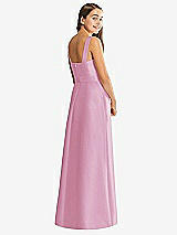 Rear View Thumbnail - Powder Pink Alfred Sung Junior Bridesmaid Style JR544