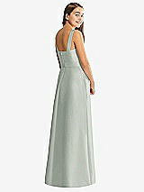 Rear View Thumbnail - Willow Green Alfred Sung Junior Bridesmaid Style JR544