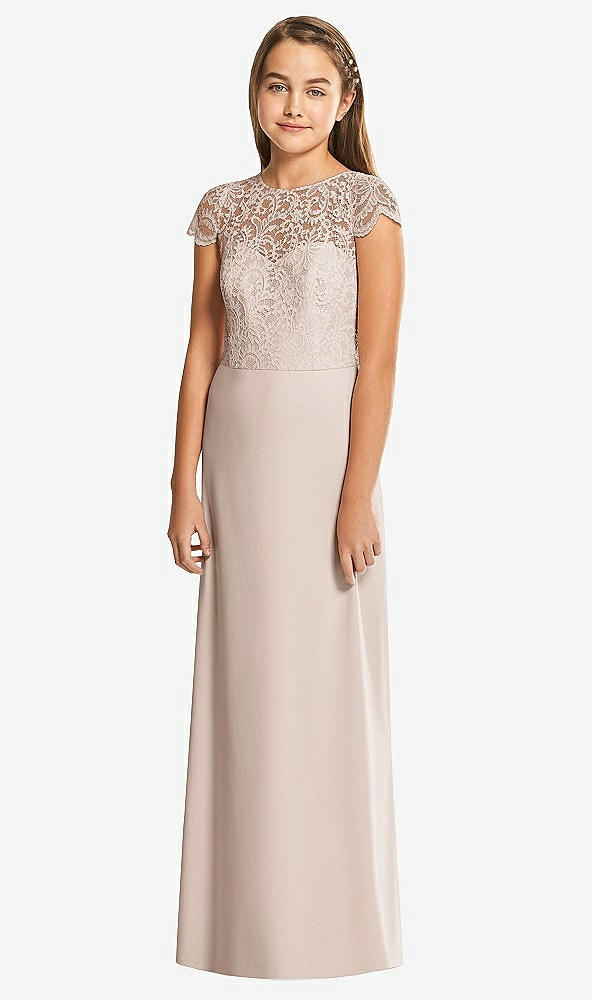 Front View - Cameo Alfred Sung Junior Bridesmaid Dress JR546