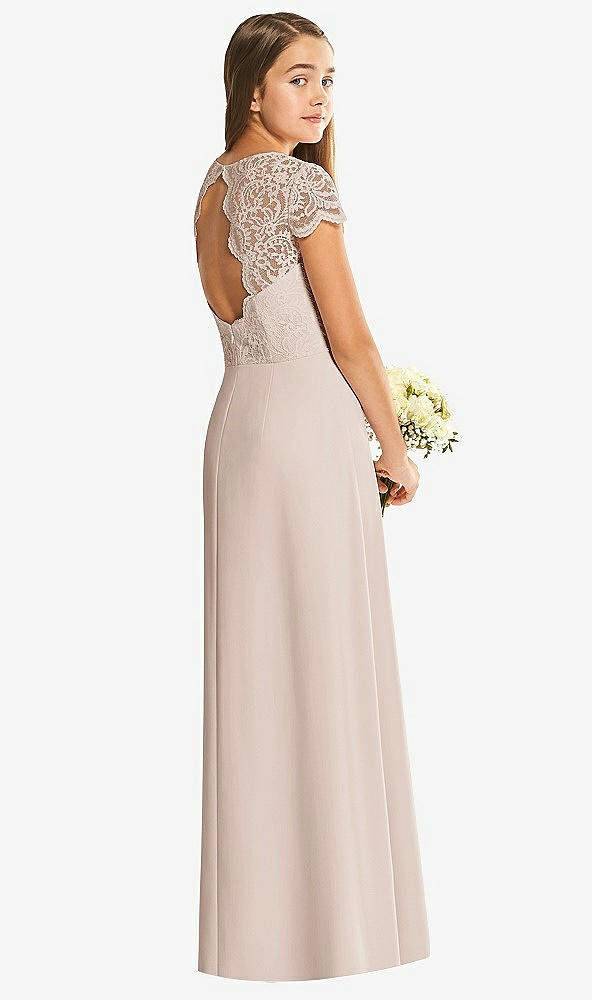 Back View - Cameo Alfred Sung Junior Bridesmaid Dress JR546