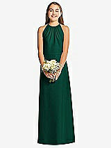 Front View Thumbnail - Hunter Green Social Junior Bridesmaid Style JR547