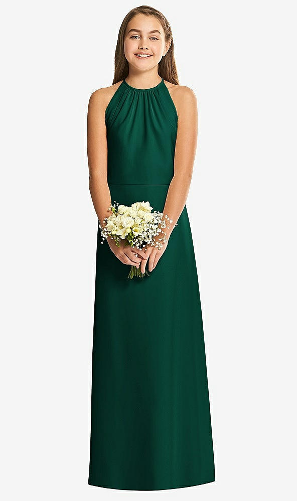 Front View - Hunter Green Social Junior Bridesmaid Style JR547