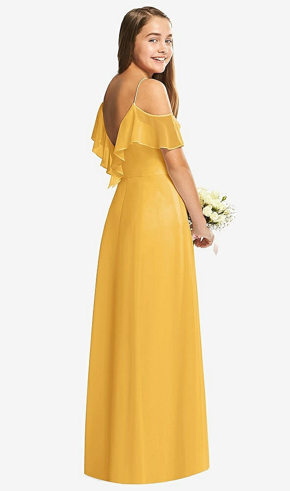 Back View - NYC Yellow Dessy Collection Junior Bridesmaid Dress JR548