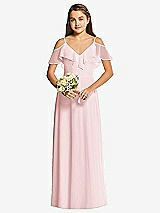 Front View Thumbnail - Ballet Pink Dessy Collection Junior Bridesmaid Dress JR548