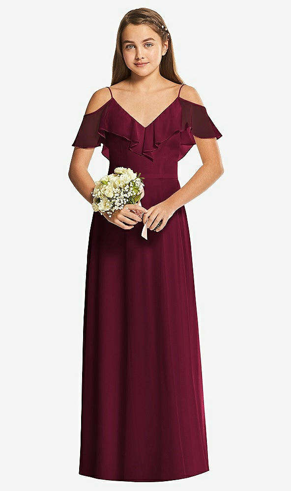 Front View - Cabernet Dessy Collection Junior Bridesmaid Dress JR548