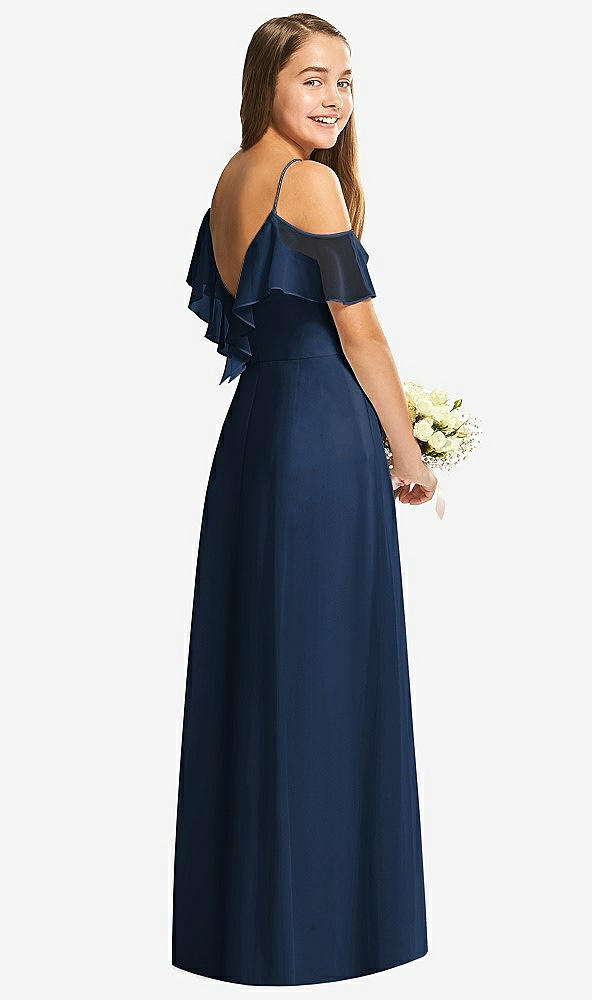 Back View - Midnight Navy Dessy Collection Junior Bridesmaid Dress JR548