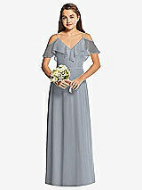 Front View Thumbnail - Platinum Dessy Collection Junior Bridesmaid Dress JR548