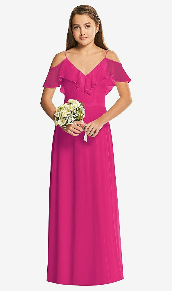 Front View - Think Pink Dessy Collection Junior Bridesmaid Dress JR548