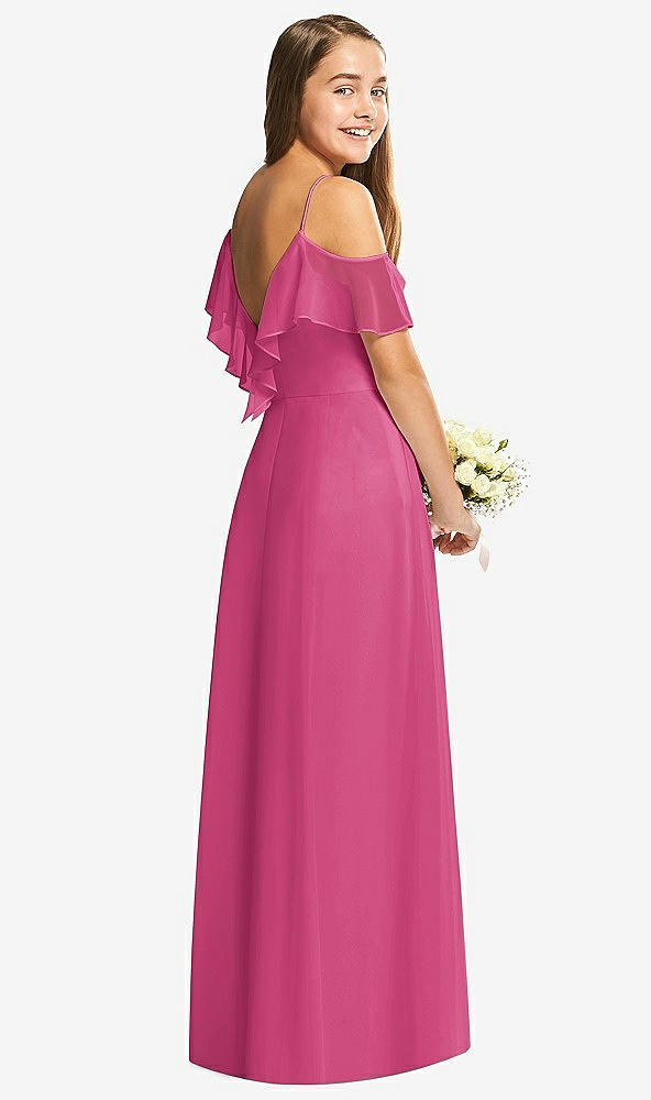 Back View - Tea Rose Dessy Collection Junior Bridesmaid Dress JR548