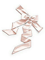 Rear View Thumbnail - Blush Satin Twill Flower Girl Sash