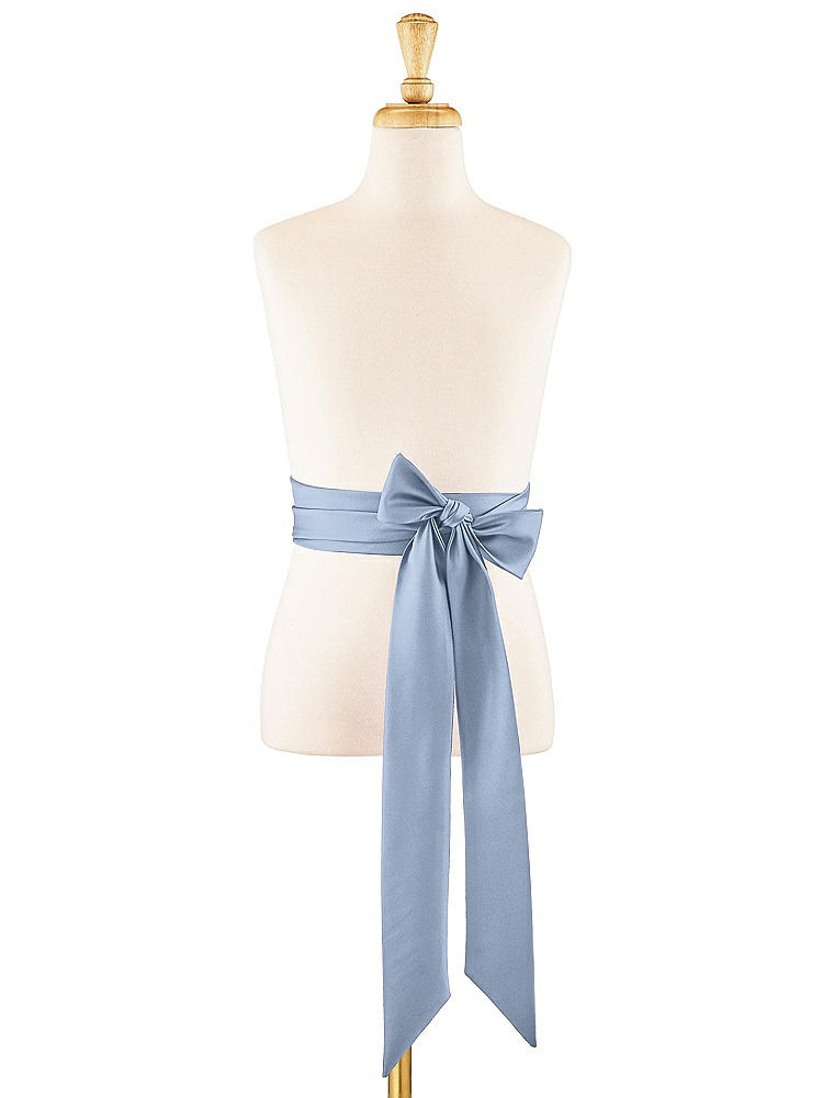 Front View - Cloudy Satin Twill Flower Girl Sash