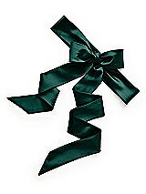 Rear View Thumbnail - Evergreen Satin Twill Flower Girl Sash