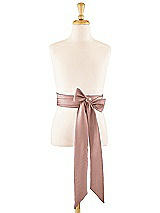 Front View Thumbnail - Neu Nude Satin Twill Flower Girl Sash