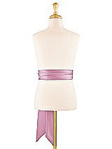 Alt View 1 Thumbnail - Powder Pink Satin Twill Flower Girl Sash