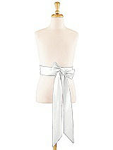 Front View Thumbnail - White Satin Twill Flower Girl Sash