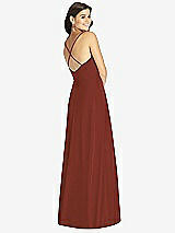 Rear View Thumbnail - Auburn Moon Criss Cross Back A-Line Maxi Dress