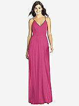 Front View Thumbnail - Tea Rose Criss Cross Back A-Line Maxi Dress