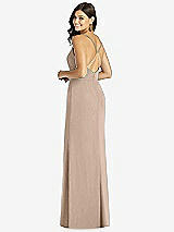 Rear View Thumbnail - Topaz Criss Cross Back Mermaid Wrap Dress