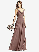 Front View Thumbnail - Sienna Cowl Neck Criss Cross Back Maxi Dress