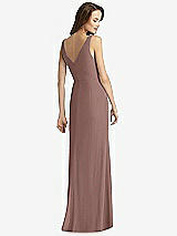 Rear View Thumbnail - Sienna Sleeveless V-Back Long Trumpet Gown