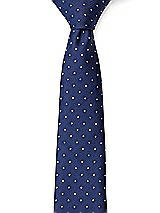 Side View Thumbnail - Sofia Blue/mist/ivory Modern Polka Dot 3" Necktie