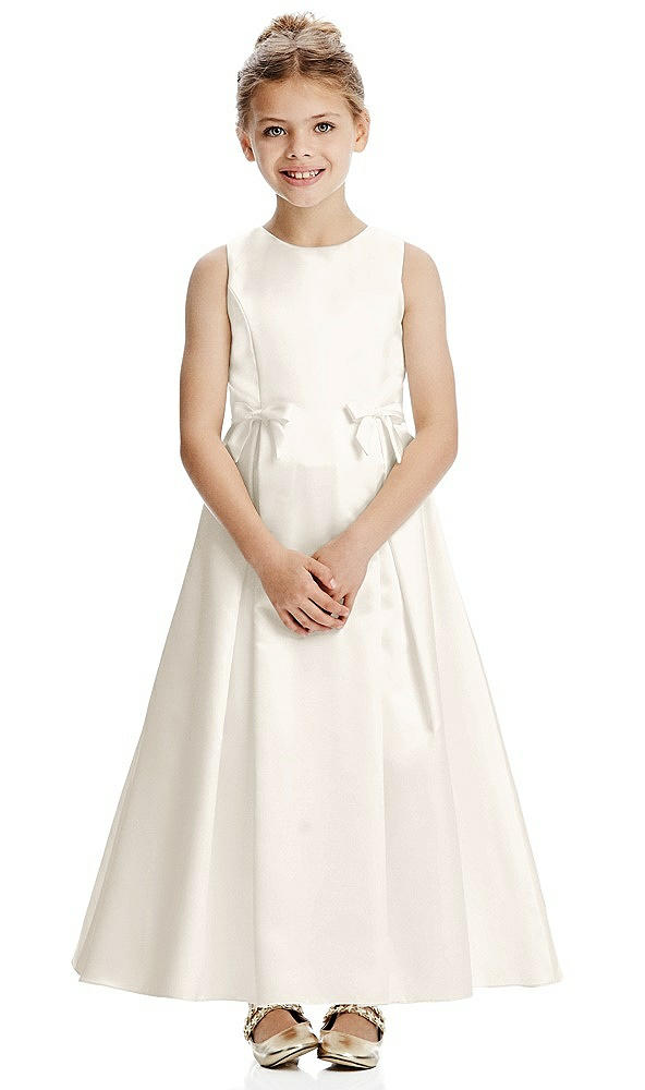 Front View - Ivory Flower Girl Dress FL4068