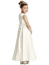 Rear View Thumbnail - Ivory Flower Girl Dress FL4068