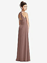 Front View Thumbnail - Sienna Shirred Jewel Neck Chiffon Juniors Dress