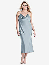 Alt View 2 Thumbnail - Mist Cowl-Neck Convertible Midi Slip Dress - Piper