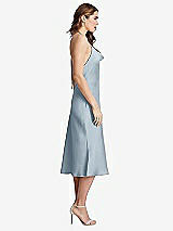 Side View Thumbnail - Mist Cowl-Neck Convertible Midi Slip Dress - Piper