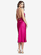 Alt View 1 Thumbnail - Think Pink Cowl-Neck Convertible Midi Slip Dress - Piper