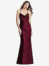 Rear View Thumbnail - Cabernet Cowl-Neck Convertible Maxi Slip Dress - Reese