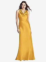 Front View Thumbnail - NYC Yellow Cowl-Neck Maxi Tank Dress - Nova